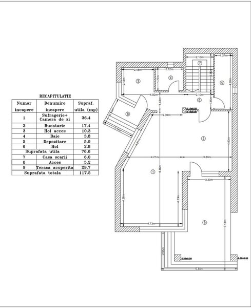 Corbeanca, vanzare casa individuala, garaj, teren 561 mp