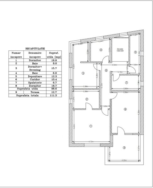Corbeanca, vanzare casa individuala, garaj, teren 561 mp
